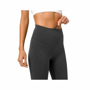 *NWT*Lululemon Wunder Train HR Tight 25" GREY/BLK- Size 2